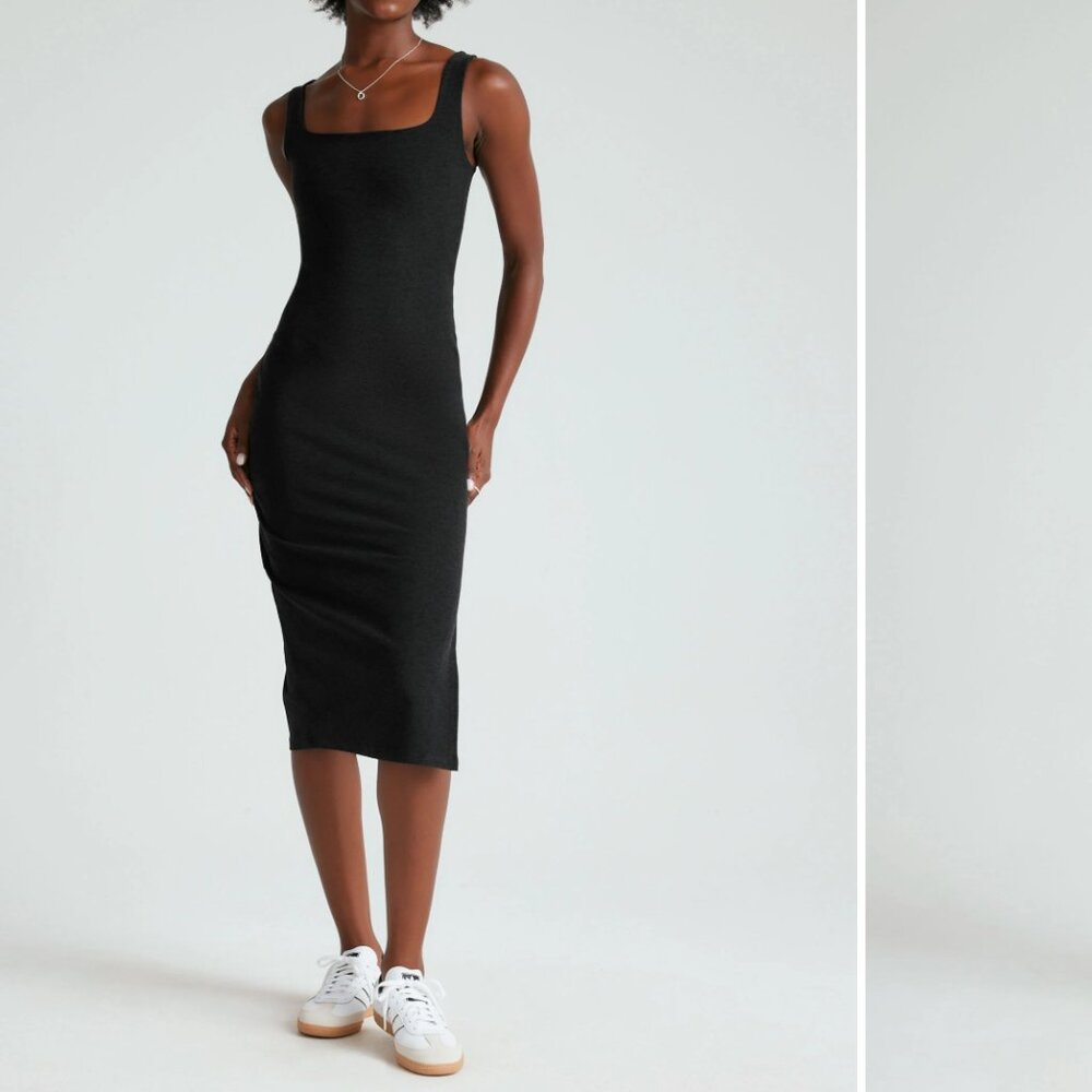 Beyond Yoga Spacedye Icon Midi Dress | Size: Small | Color: Darkest Night